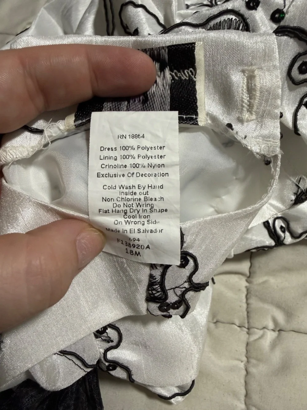 Black and White Butterfly Bow Formal Dress 18 Month Rare Editions